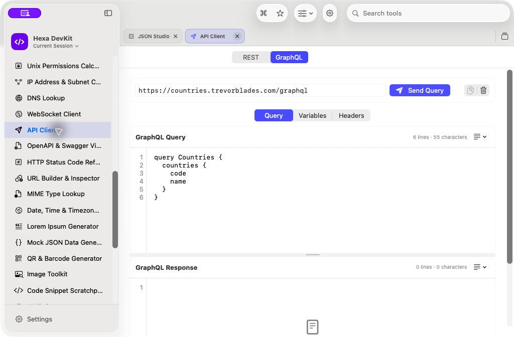 GraphQL API Client