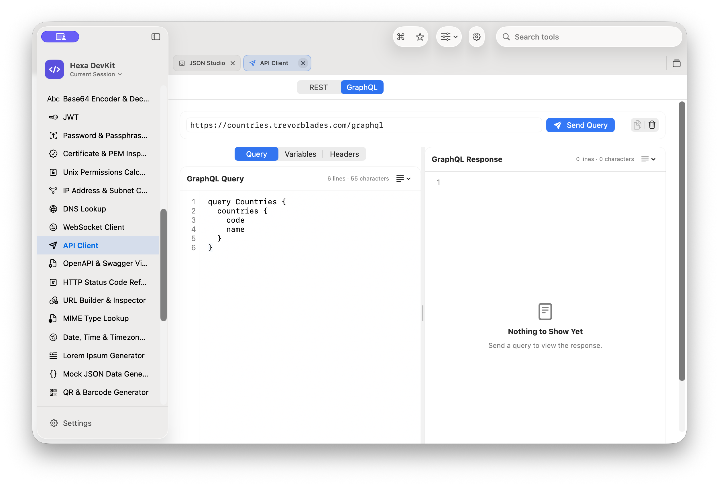GraphQL API Client
